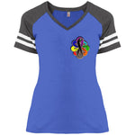 Infinity Snake of B-mwelo(chakras) Ladies' V-Neck T-Shirt