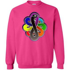 Infinity Snake of B-mwelo(chakras) Sweatshirt  8 oz.