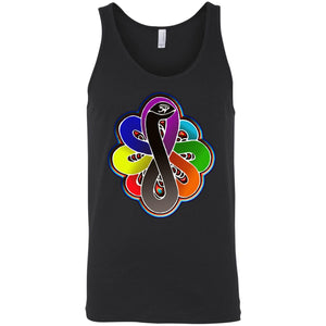 Infinity Snake of B-mwelo(chakras) Unisex Tank Top