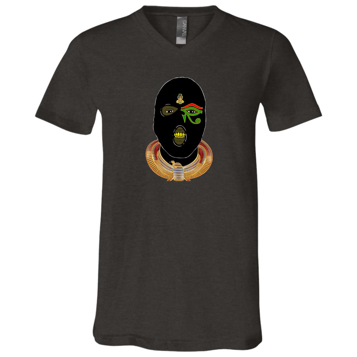 Nubian Goons Mask Youth Short Sleeve V-Neck Jersey T-Shirt