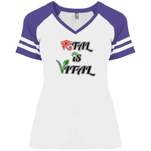 Ital Is Vital Ladies' V-Neck T-Shirt