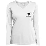 Owl Transformers Ladies' LS  V-Neck T-Shirt