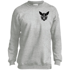 Owl Face Transformers Youth Crewneck Sweatshirt