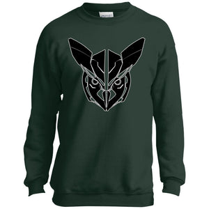 Owl Face Transformers Youth Crewneck Sweatshirt