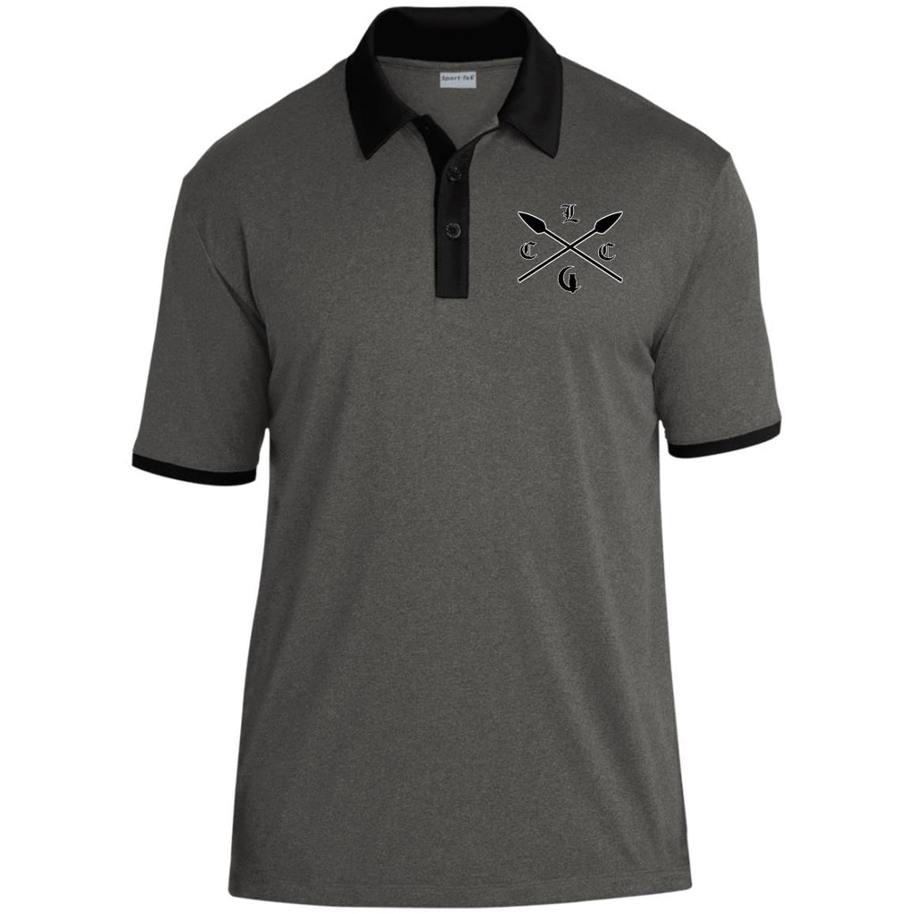 LCC SL Heather Contrast Polo