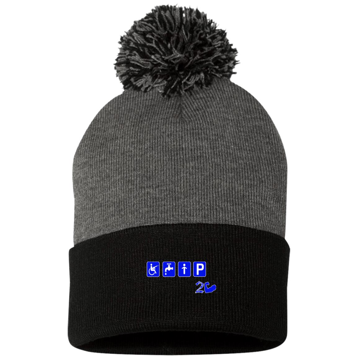 CRIP 2 HARD Pom Pom Knit Cap