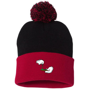 BURN THE OPPS Pom Pom Knit Cap