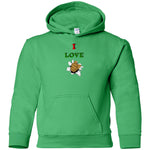 I Love You Youth Boys Pullover Hoodie