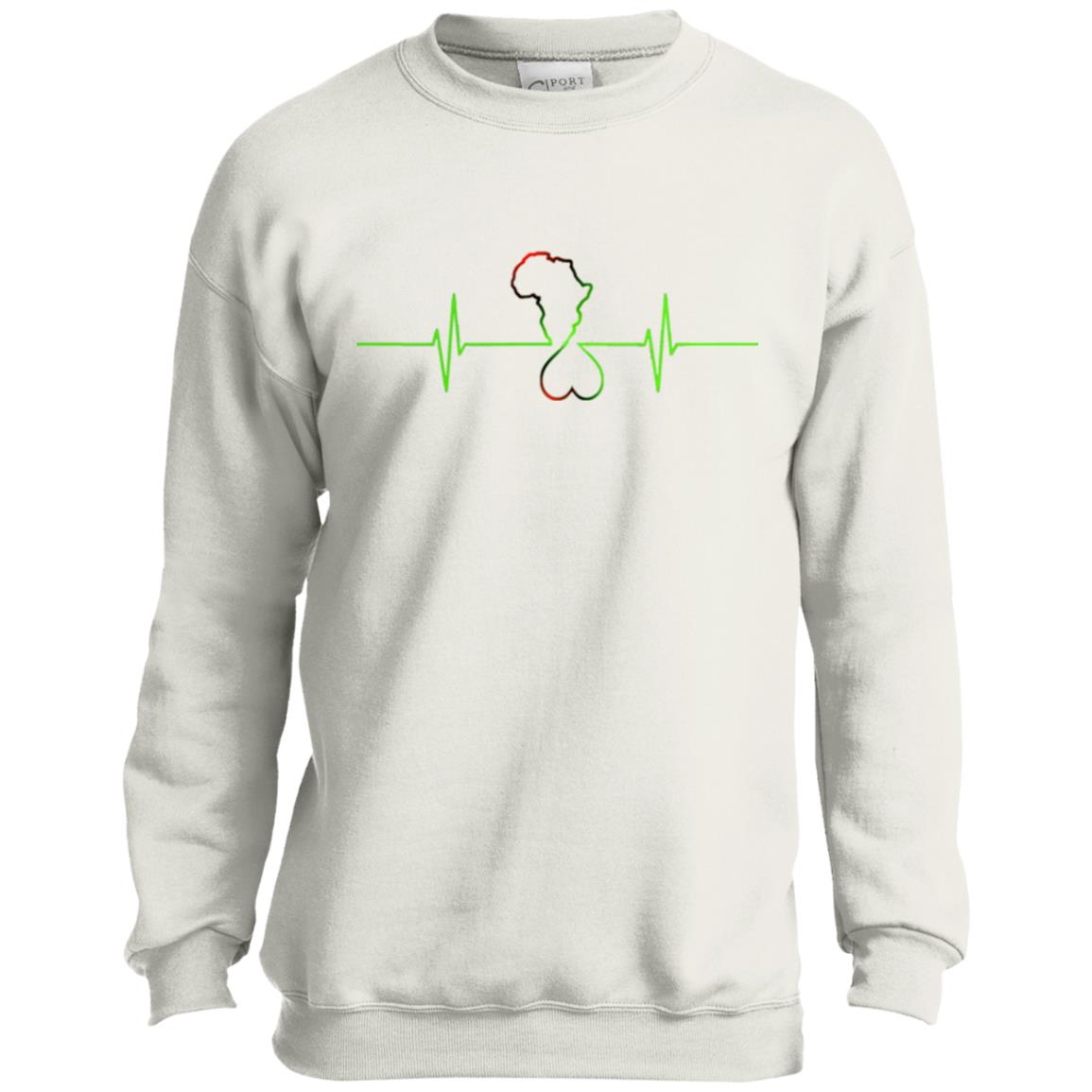 Afrika Hearthbeat Youth Crewneck Sweatshirt