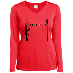 Revolution Ladies' LS V-Neck T-Shirt