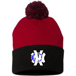 NHC BW Pom Pom Knit Cap