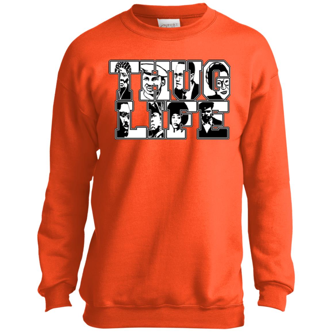 Thug Life Icon Youth Crewneck Sweatshirt