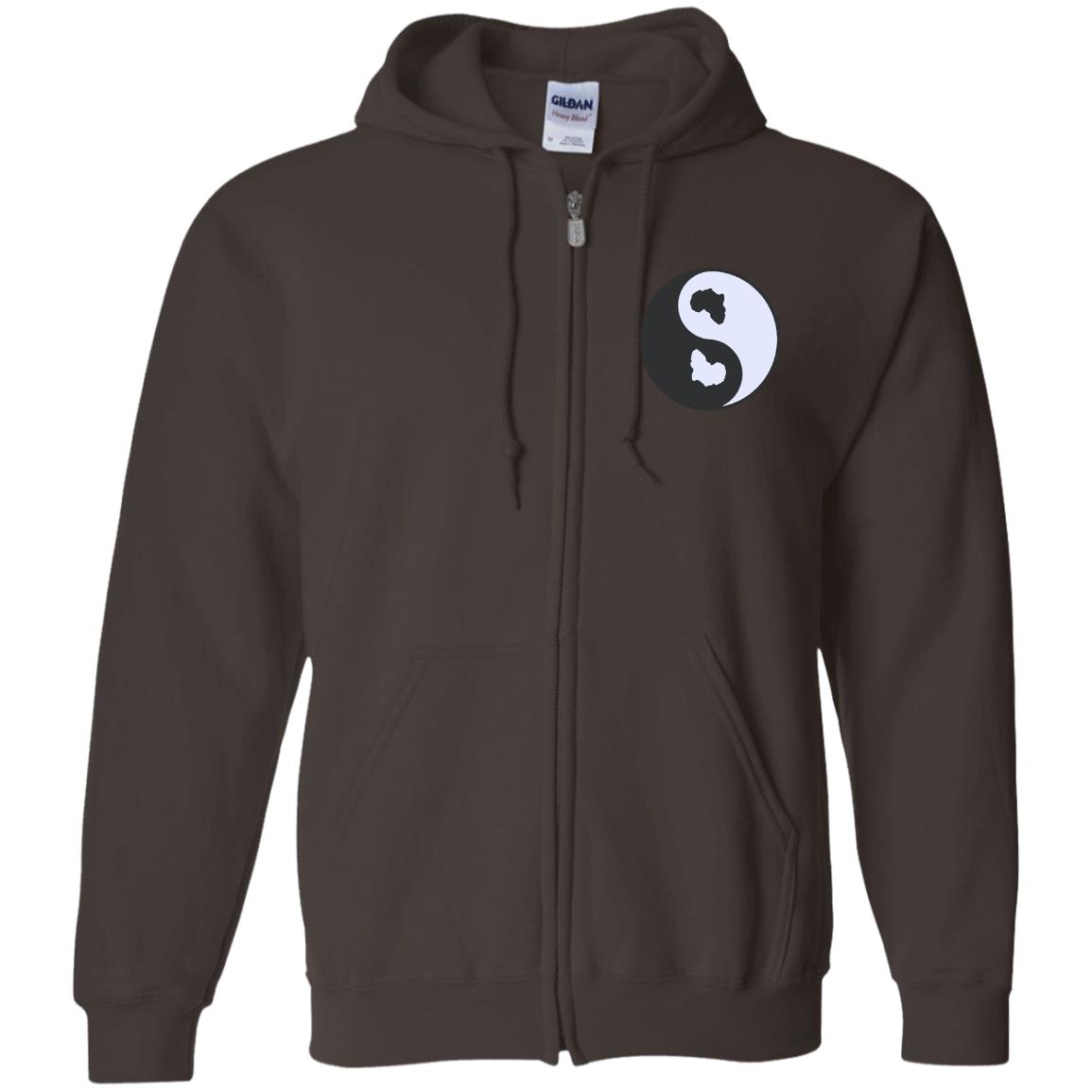 Ying Yang KMT Zip Up Hooded Sweatshirt