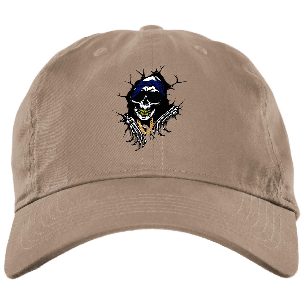 CRIP SKULL Brushed Twill Unstructured Cap
