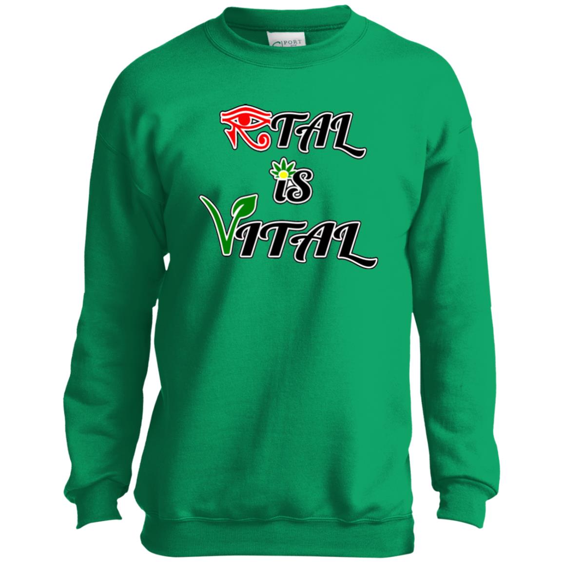 Ital Is Vital  Youth Crewneck Sweatshirt