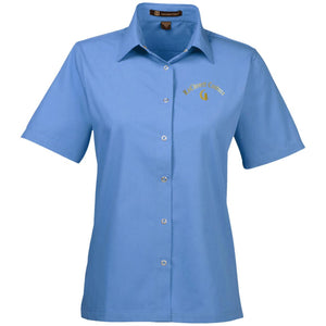 LaChouett Old Gold Ladies' Snap Closure Short-Sleeve Shirt