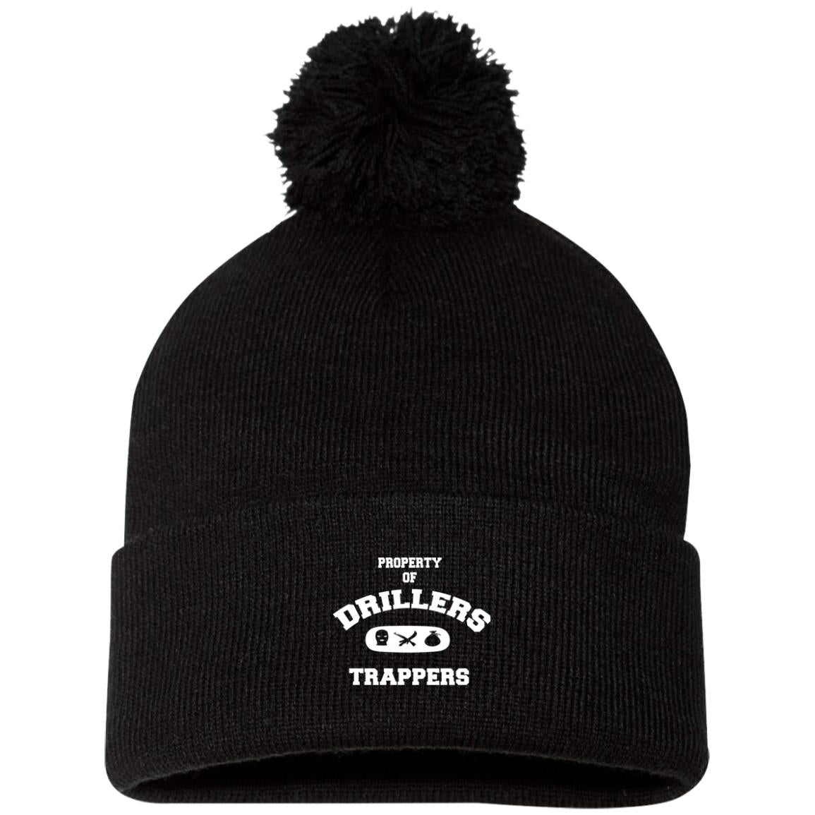 PROPERTY OF DRILLERS Pom Pom Knit Cap