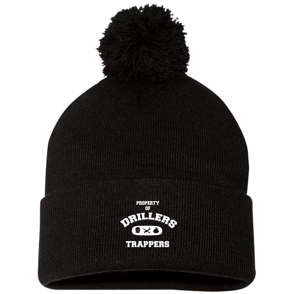 PROPERTY OF DRILLERS Pom Pom Knit Cap