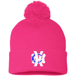 NHC BW Pom Pom Knit Cap