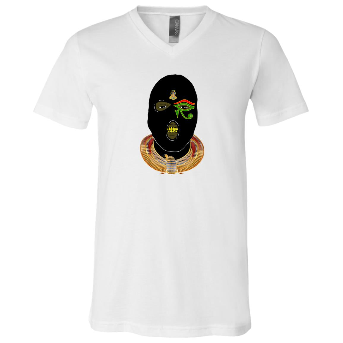 Nubian Goons Mask Youth Short Sleeve V-Neck Jersey T-Shirt