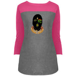 Nubian Goons Mask Ladie' s 3/4 Sleeve T-Shirt