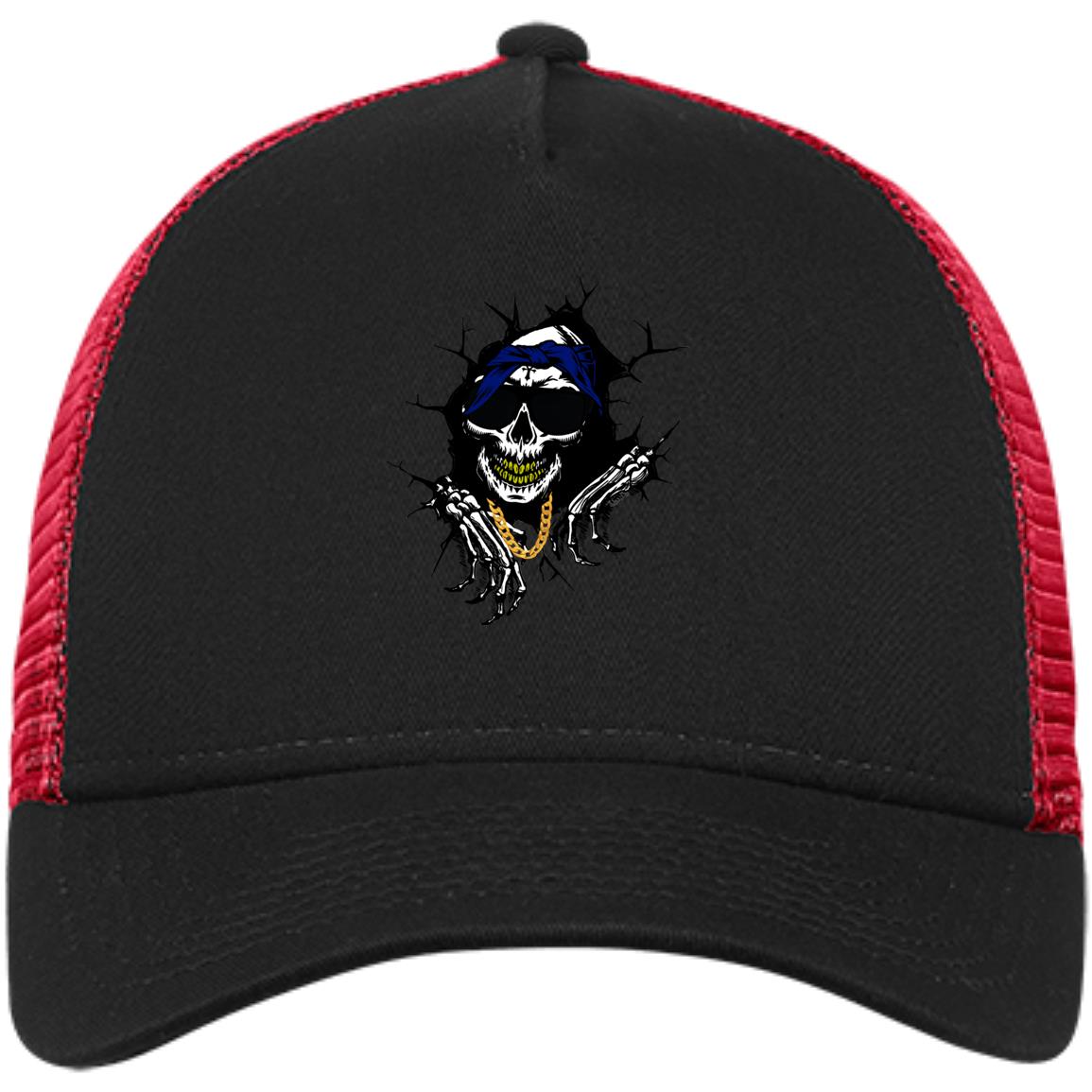 CRIP SKULL Snapback Trucker Cap