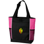 LCC ZS NUBIAN Colorblock Zipper Tote Bag