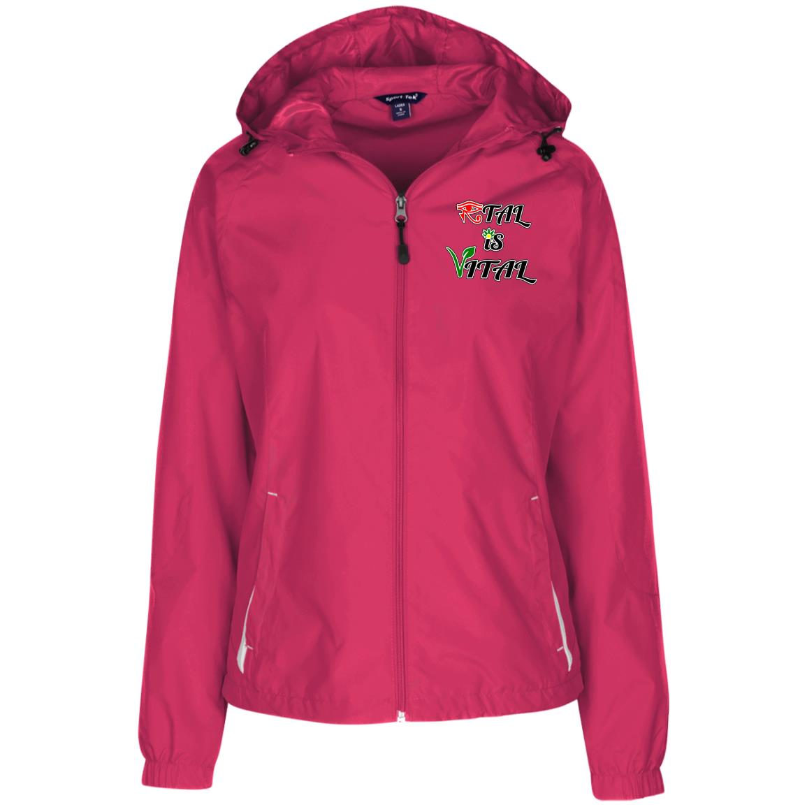 Ital Is Vital EM Sport Ladies' Jersey Hooded Windbreaker