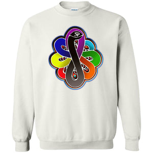 Infinity Snake of B-mwelo(chakras) Sweatshirt  8 oz.