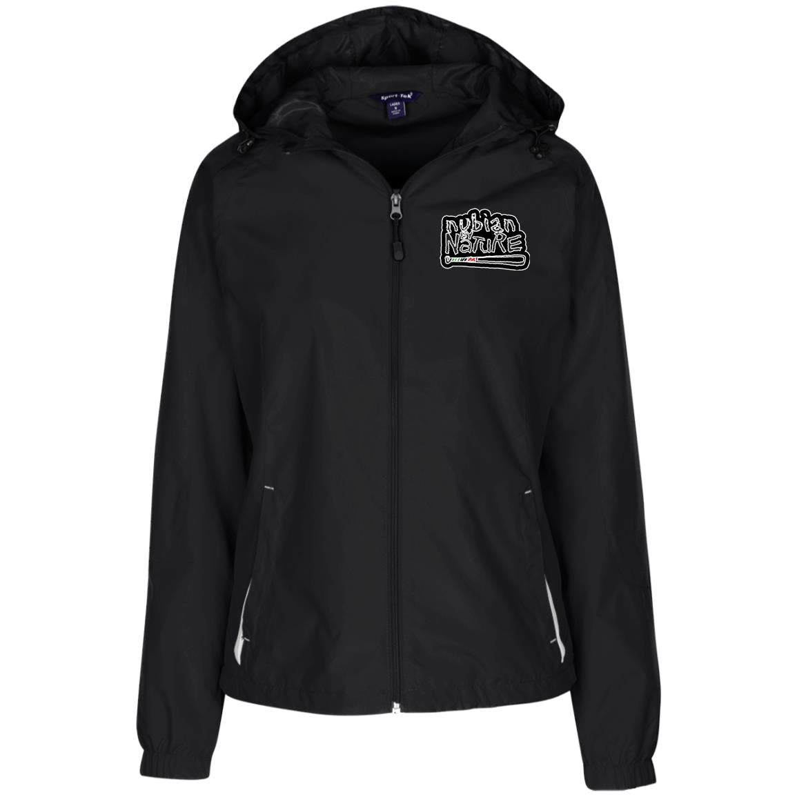 Nubian By Nature Sport-Tek Ladies' Jersey-Lined Hooded Windbreaker