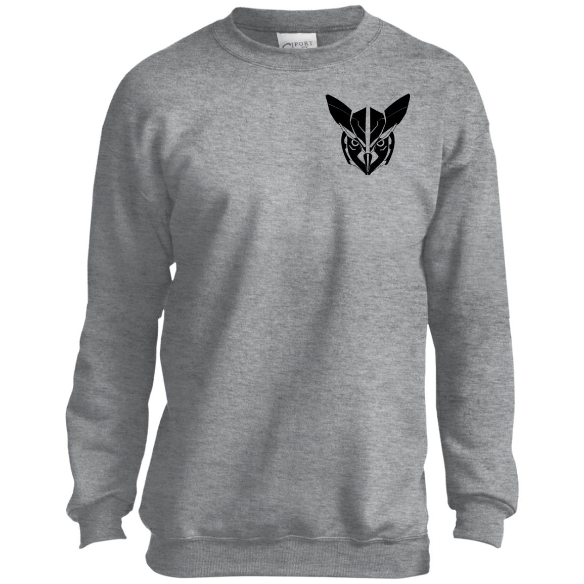 Owl Face Transformers Youth Crewneck Sweatshirt