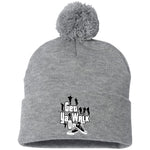 GET YA WALK ON Embroidered Pom Pom Knit Cap