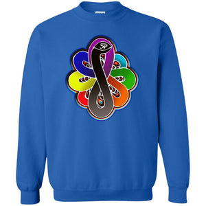 Infinity Snake of B-mwelo(chakras) Sweatshirt  8 oz.