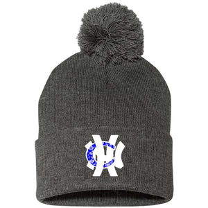 NHC BW Pom Pom Knit Cap