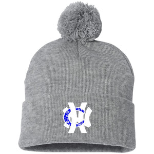 NHC BW Pom Pom Knit Cap