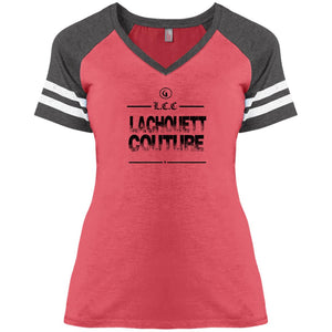 LaChouett Grunge Ladies' V-Neck T-Shirt