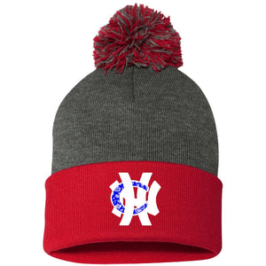 NHC BW Pom Pom Knit Cap