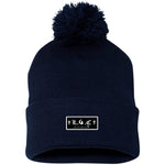 LCC PATCH Pom Pom Knit Cap