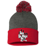 GET YA WALK ON Embroidered Pom Pom Knit Cap