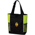 LCC ZS NUBIAN Colorblock Zipper Tote Bag