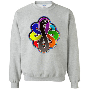 Infinity Snake of B-mwelo(chakras) Sweatshirt  8 oz.