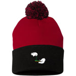 BURN THE OPPS Pom Pom Knit Cap