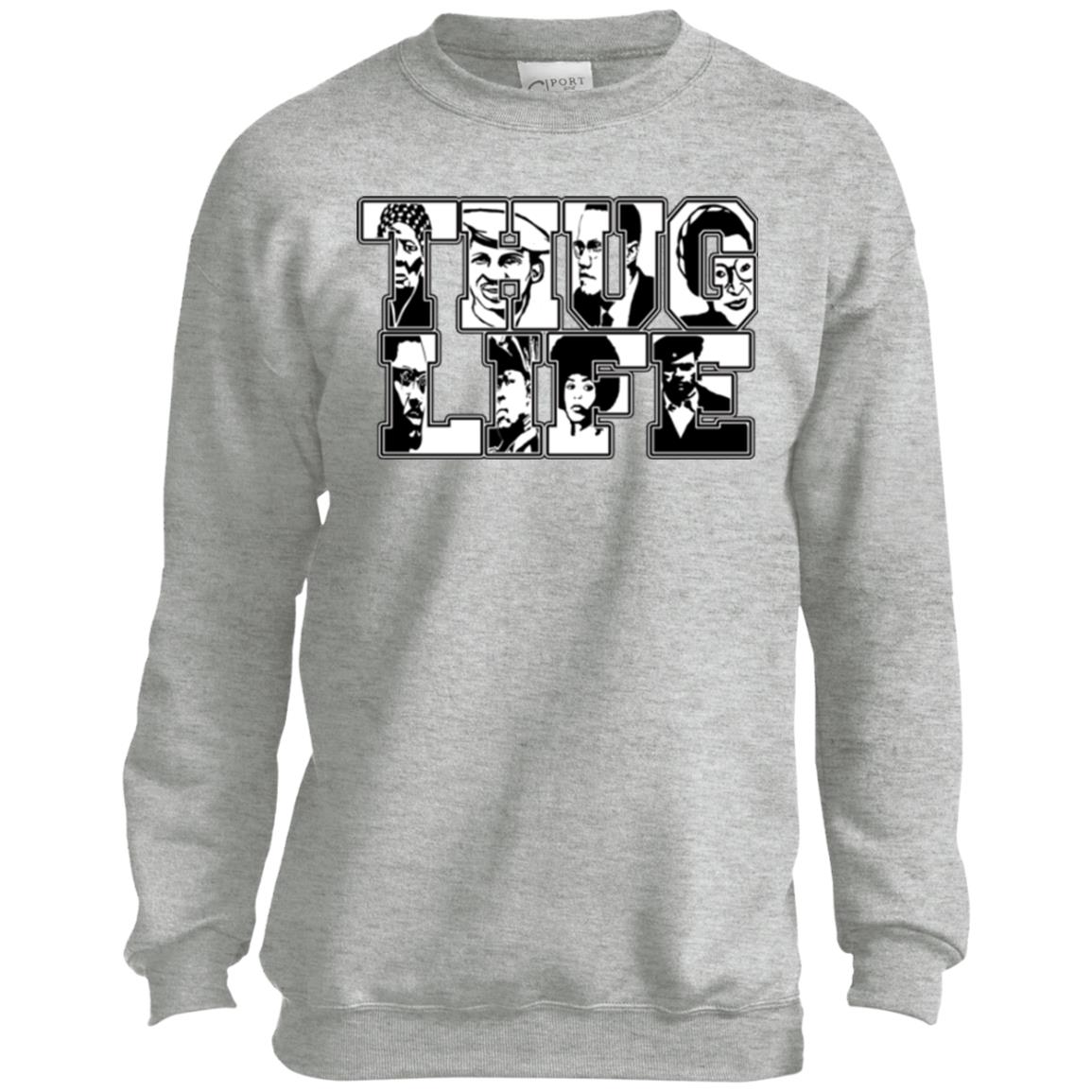 Thug Life Icon Youth Crewneck Sweatshirt