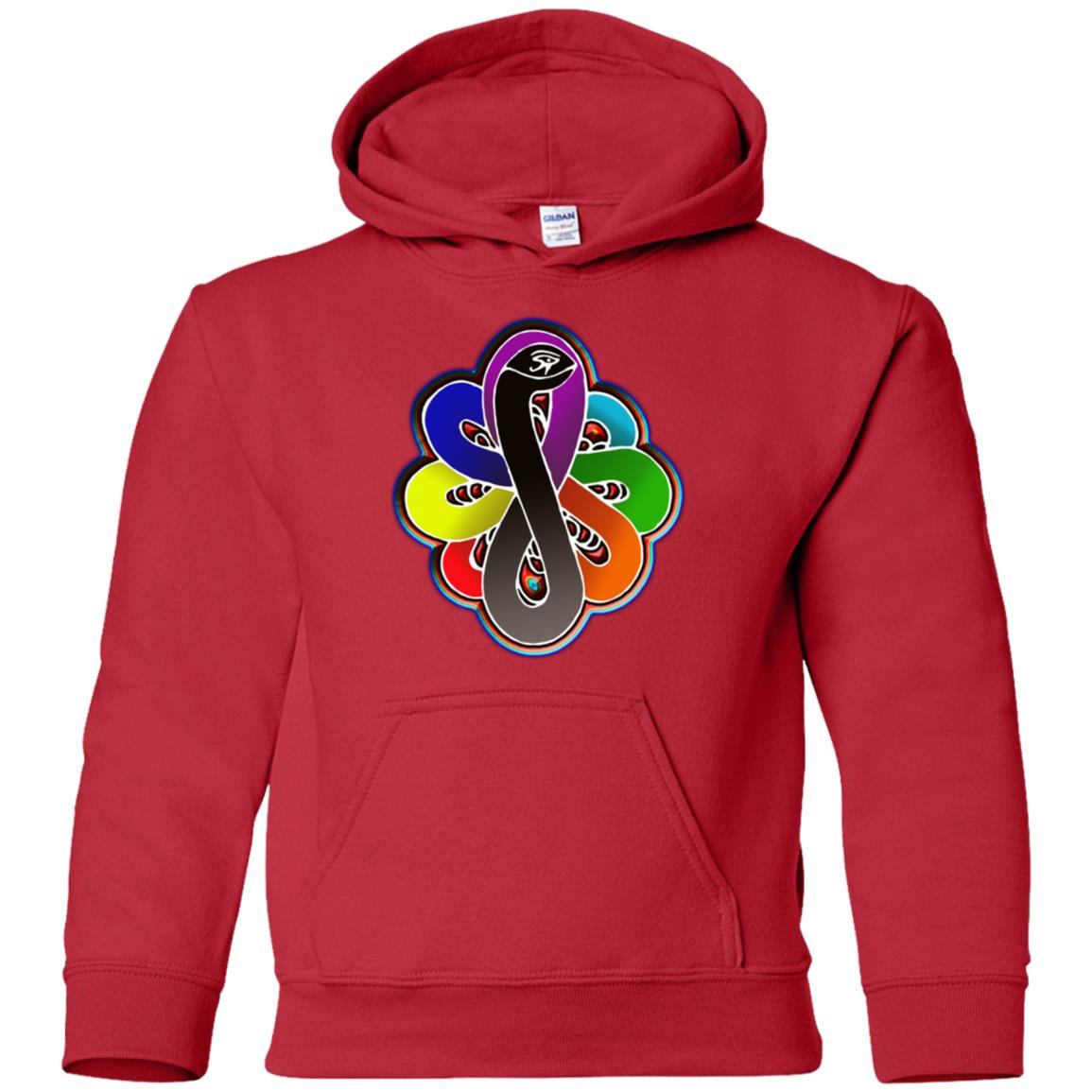 Infinity Snake of B-mwelo(chakras) Youth Pullover Hoodie