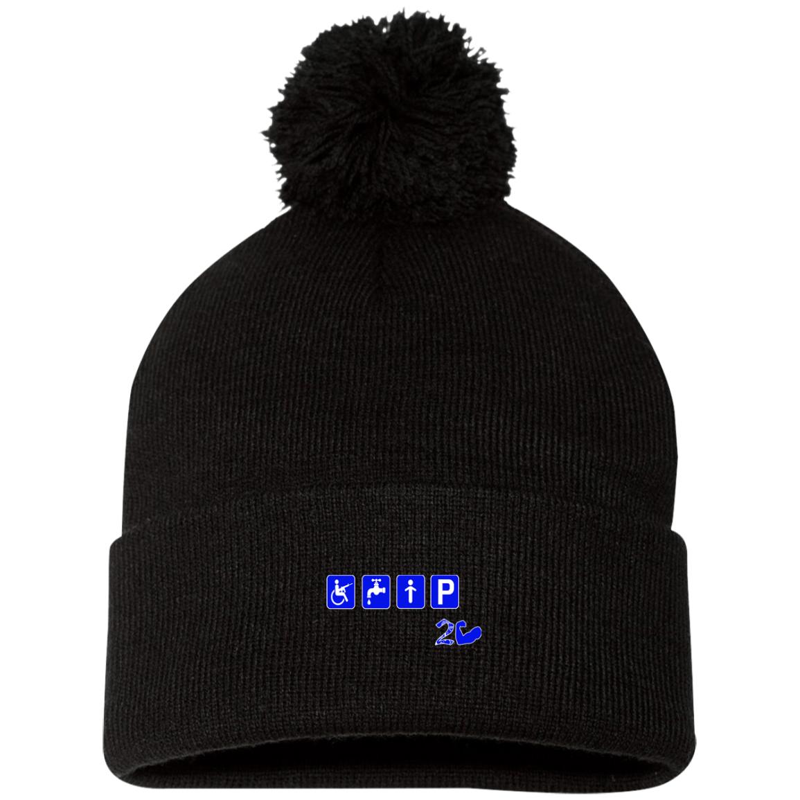 CRIP 2 HARD Pom Pom Knit Cap
