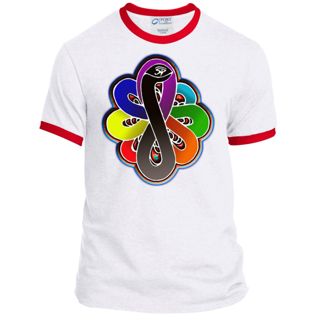 Infinity Snake of B-mwelo(chakras) Ringer Tee