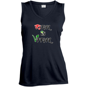 Ital Is Vital  Ladies' Sleeveless Moisture Absorbing V-Neck