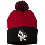 GET YA WALK ON Embroidered Pom Pom Knit Cap