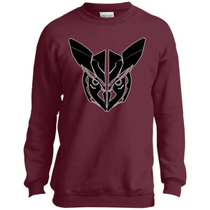 Owl Face Transformers Youth Crewneck Sweatshirt