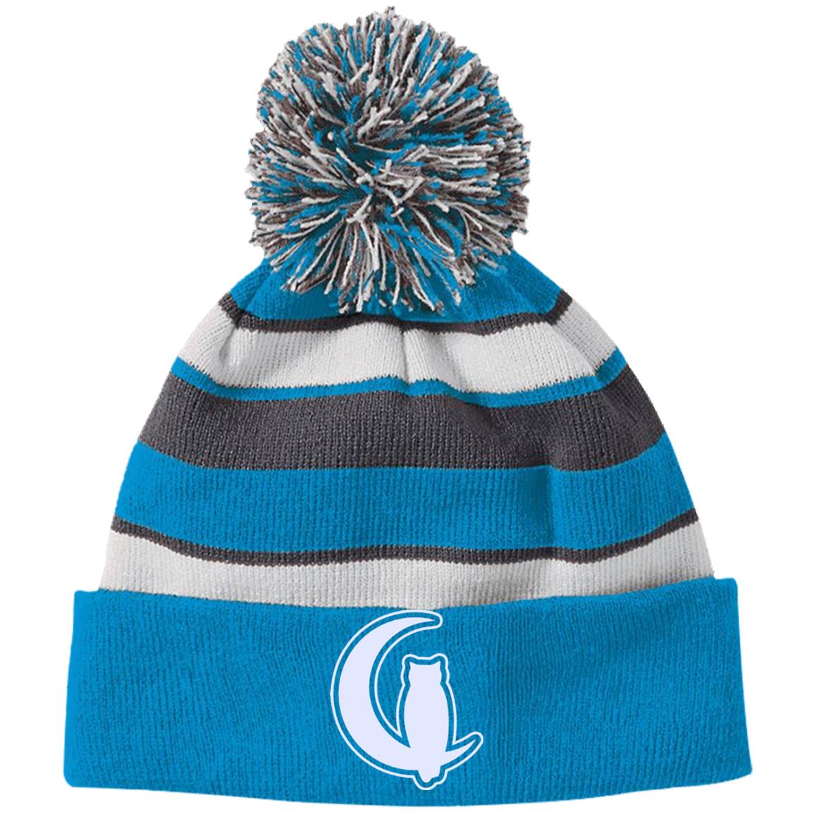 LaChouett WL Striped Beanie with Pom